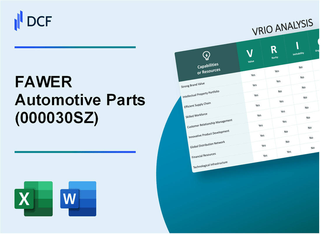 FAWER Automotive Parts Limited Company (000030.SZ): VRIO Analysis