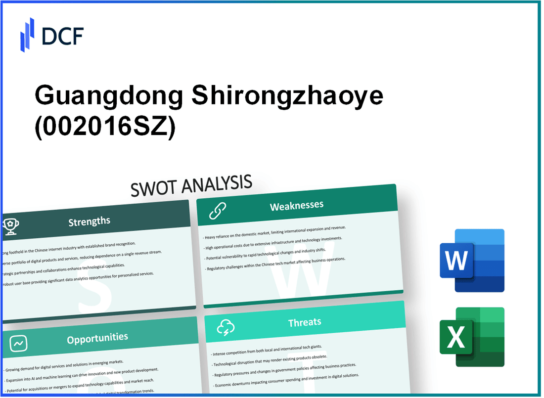Guangdong Shirongzhaoye Co., Ltd. (002016.SZ): SWOT Analysis