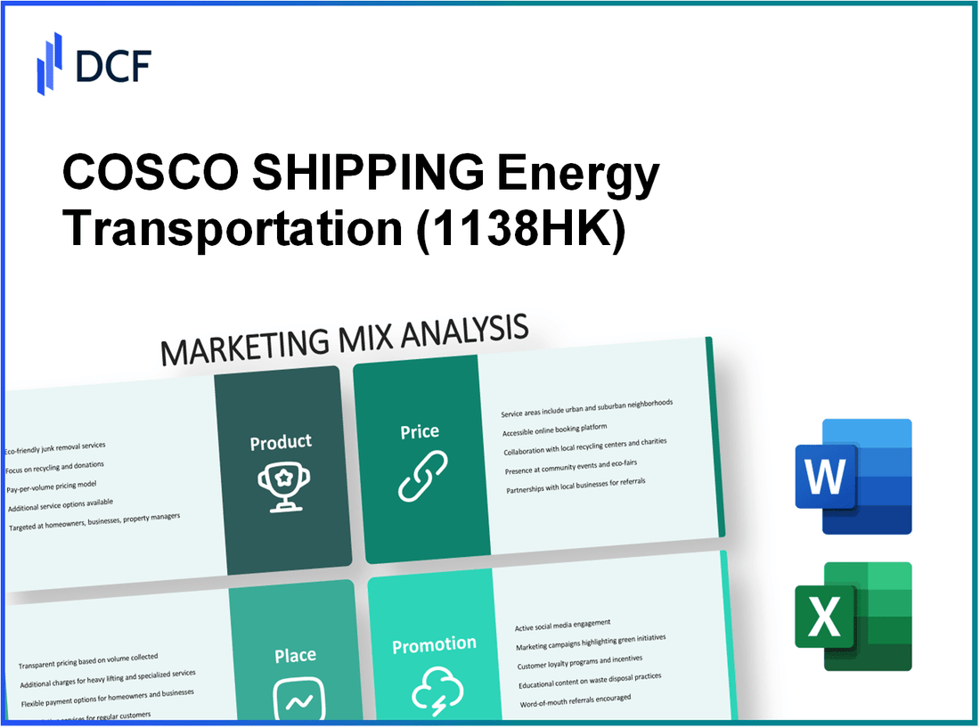 COSCO SHIPPING Energy Transportation Co., Ltd. (1138.HK): Marketing Mix Analysis