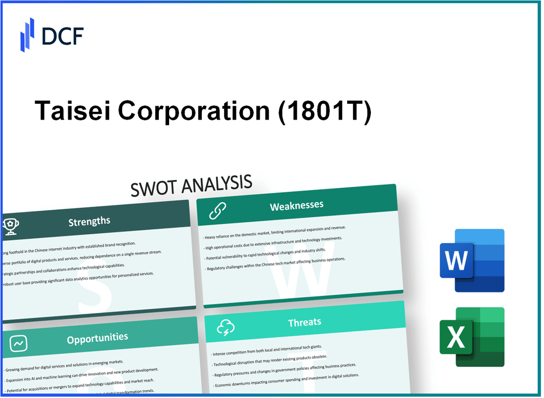Taisei Corporation (1801.T): SWOT Analysis