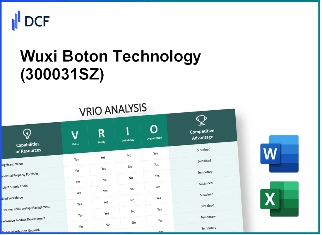Wuxi Boton Technology Co., Ltd. (300031.SZ): VRIO Analysis