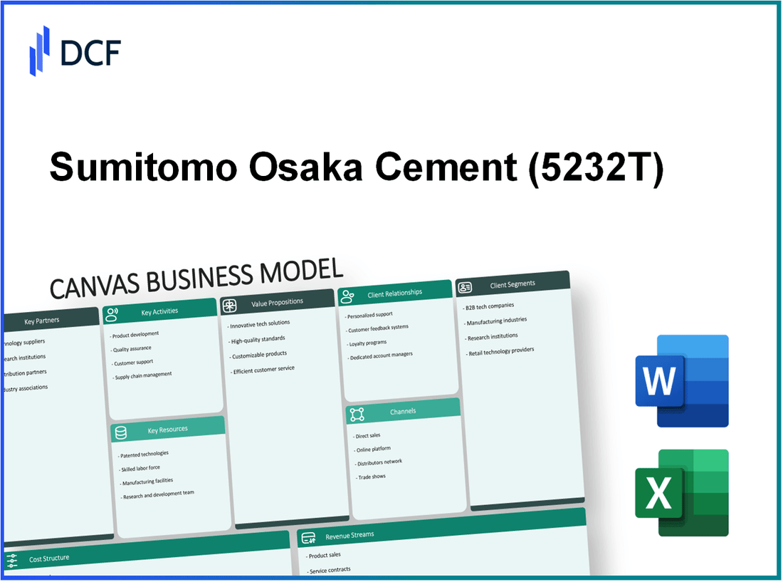 Sumitomo Osaka Cement Co., Ltd. (5232.T): Canvas Business Model