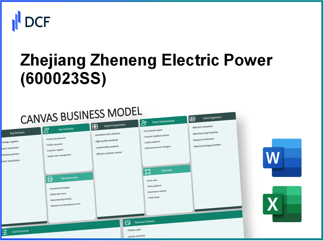 Zhejiang Zheneng Electric Power Co., Ltd. (600023.SS): Canvas Business Model