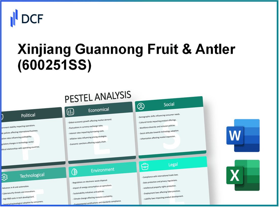 Xinjiang Guannong Fruit & Antler Co.,Ltd. (600251.SS): PESTEL Analysis