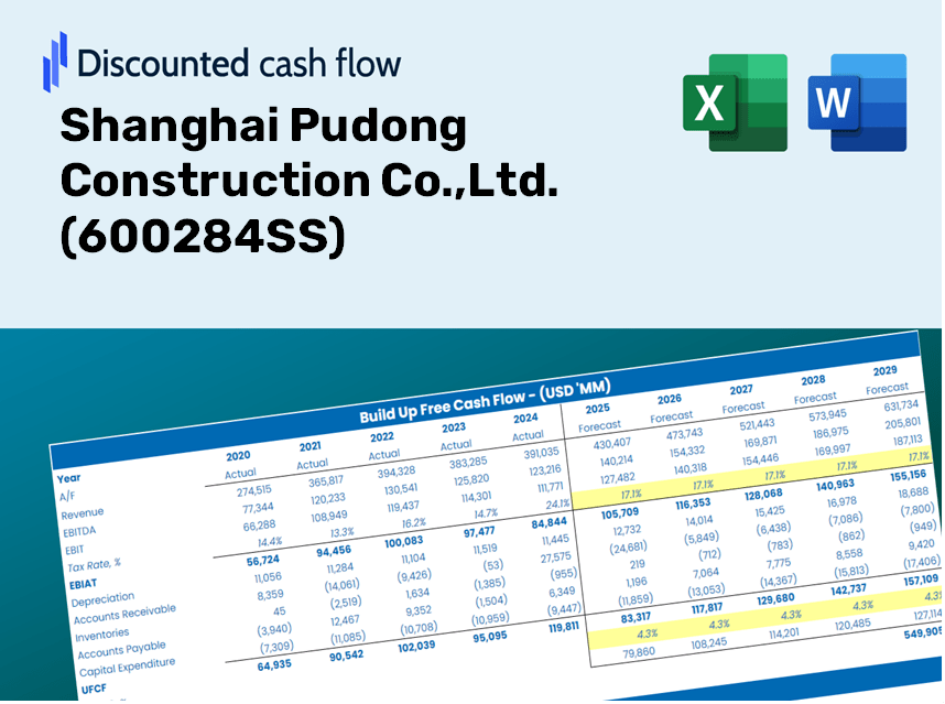 Shanghai Pudong Construction Co.,Ltd. (600284SS) DCF Valuation