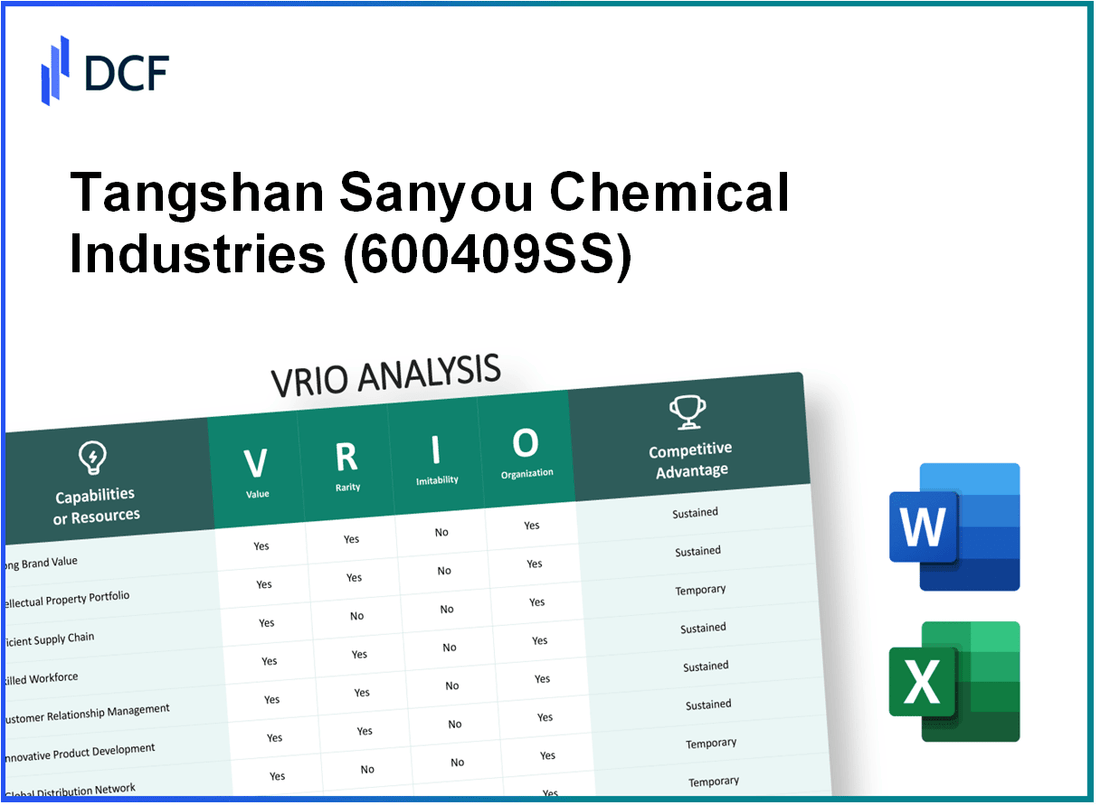 Tangshan Sanyou Chemical Industries Co.,Ltd (600409.SS): VRIO Analysis