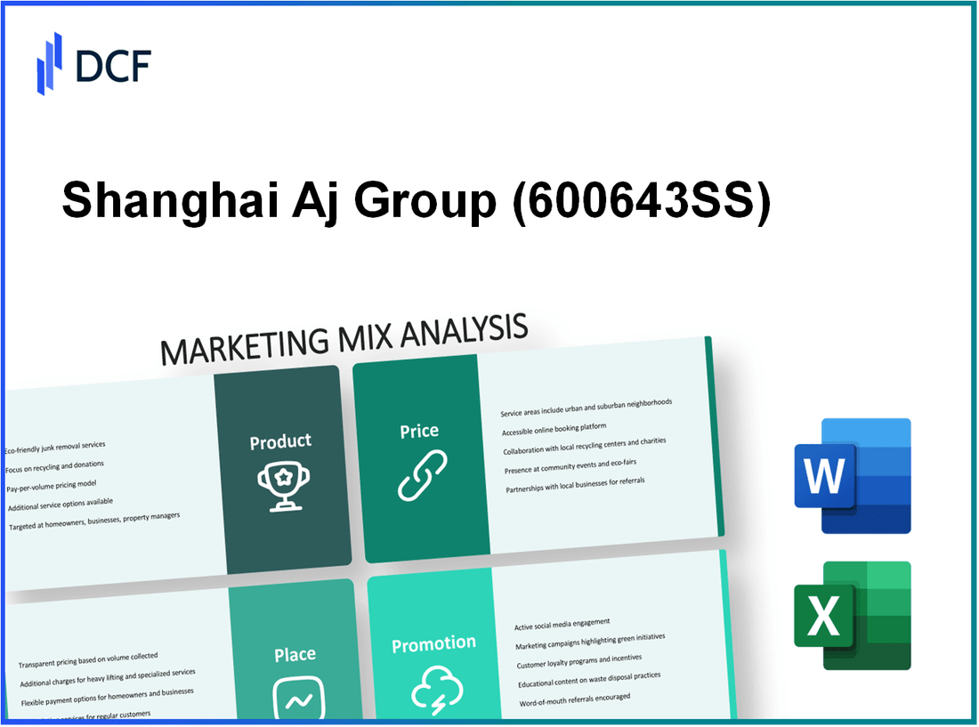 Shanghai Aj Group Co.,Ltd (600643.SS): Marketing Mix Analysis