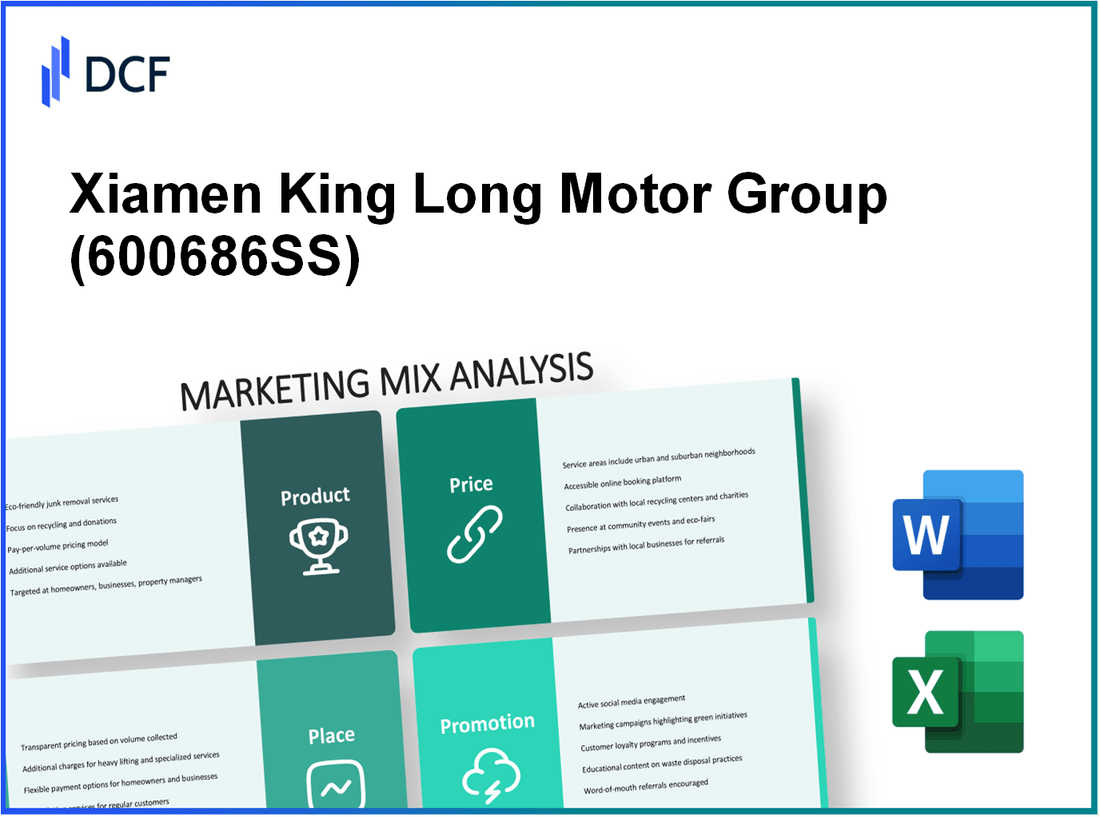 Xiamen King Long Motor Group Co., Ltd. (600686.SS): Marketing Mix Analysis