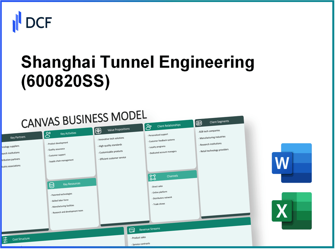 Shanghai Tunnel Engineering Co., Ltd. (600820.SS): Canvas Business Model
