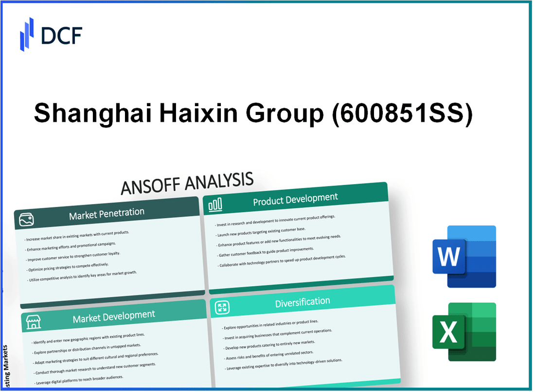 Shanghai Haixin Group Co., Ltd. (600851.SS): Ansoff Matrix