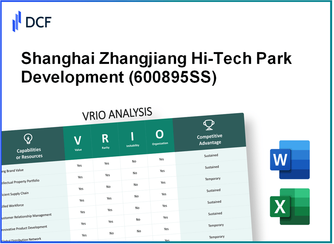 Shanghai Zhangjiang Hi-Tech Park Development Co., Ltd. (600895.SS): VRIO Analysis