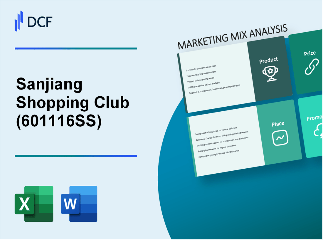 Sanjiang Shopping Club Co.,Ltd (601116.SS): Marketing Mix Analysis