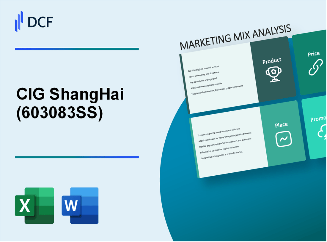 CIG ShangHai Co., Ltd. (603083.SS): Marketing Mix Analysis