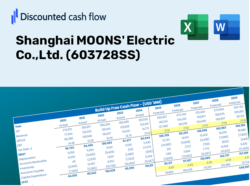 Shanghai MOONS' Electric Co.,Ltd. (603728SS) DCF Valuation