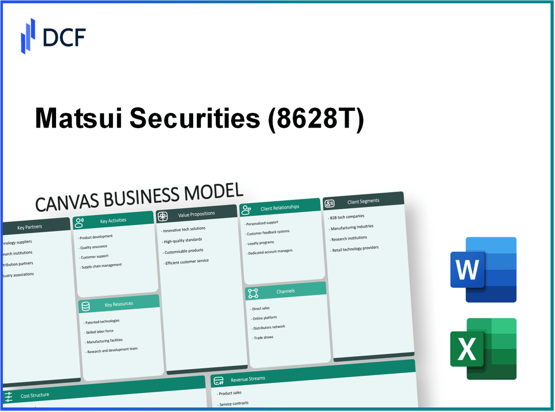 Matsui Securities Co., Ltd. (8628.T): Canvas Business Model