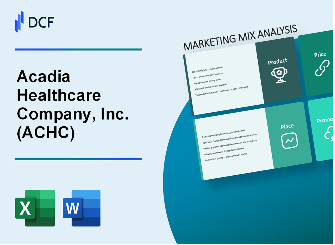 Acadia Healthcare Company, Inc. (ACHC) Marketing Mix