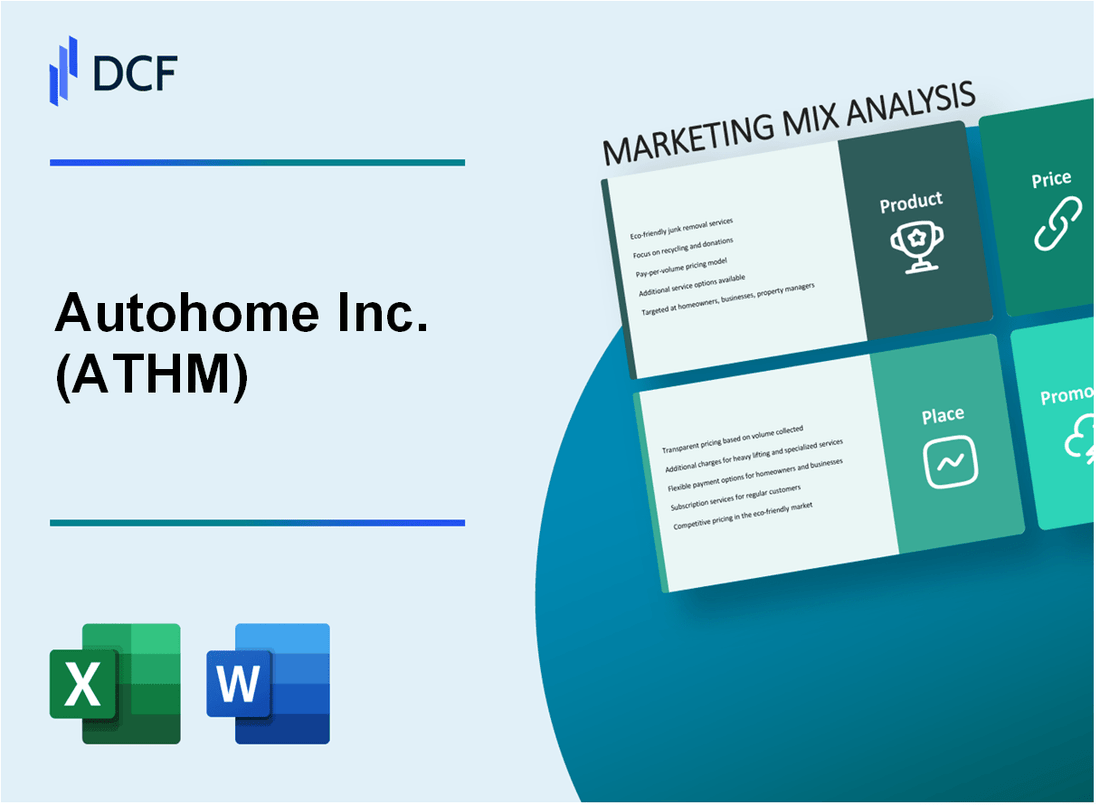 Autohome Inc. (ATHM) Marketing Mix