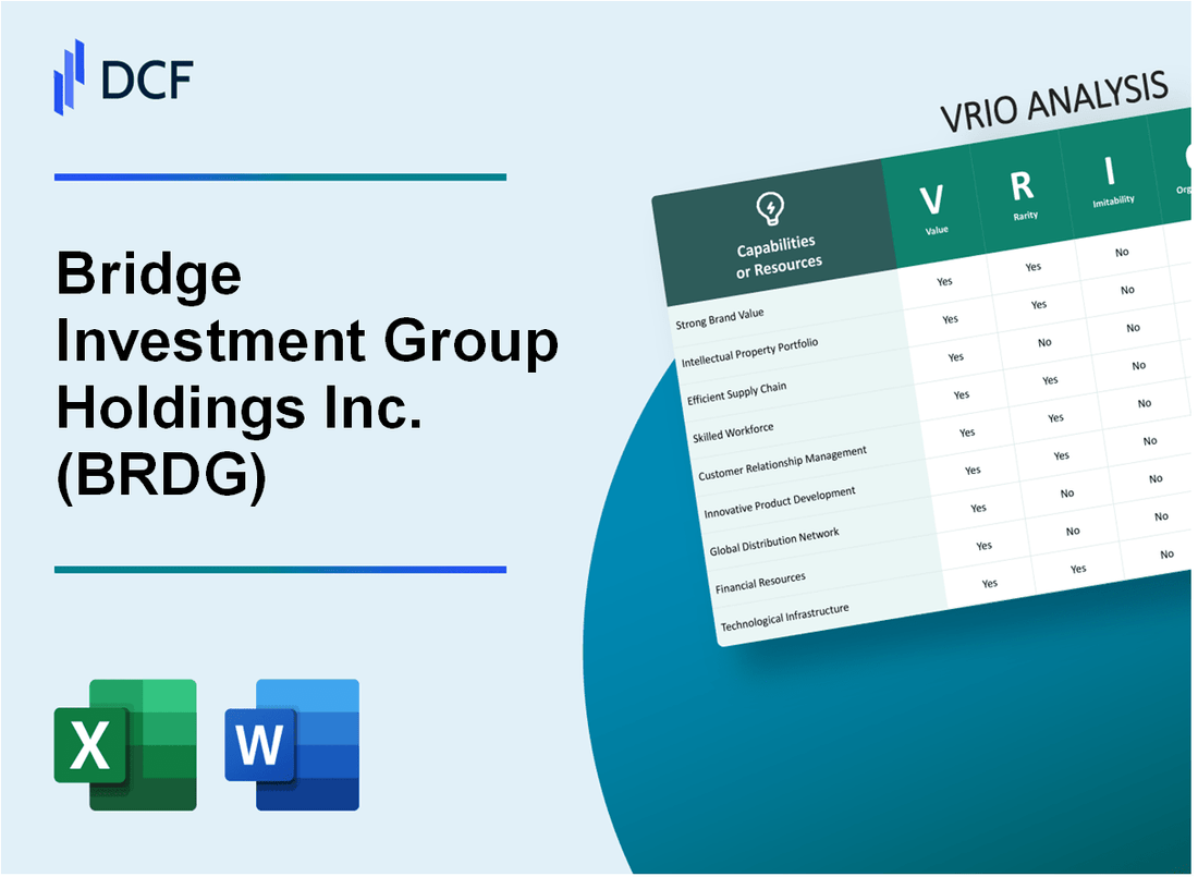 Bridge Investment Group Holdings Inc. (BRDG) VRIO Analysis