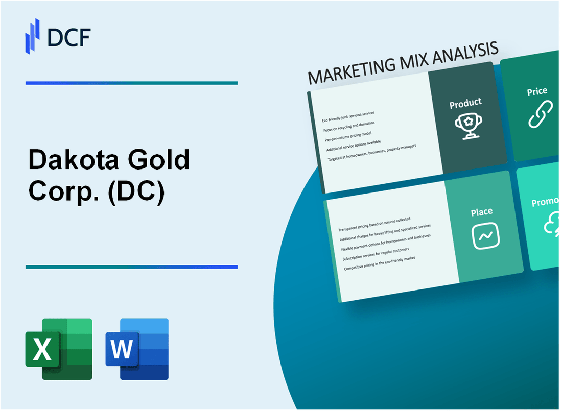 Dakota Gold Corp. (DC) Marketing Mix