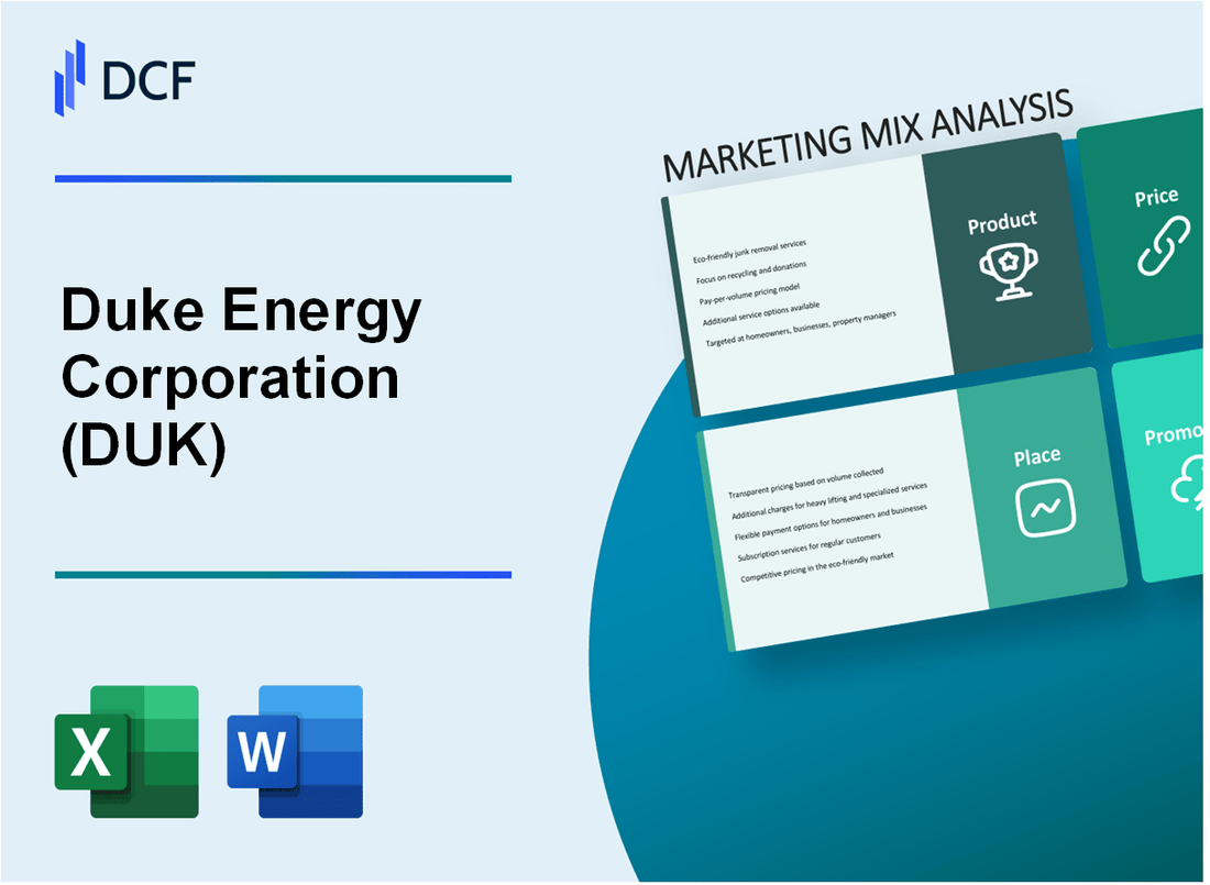 Duke Energy Corporation (DUK) Marketing Mix