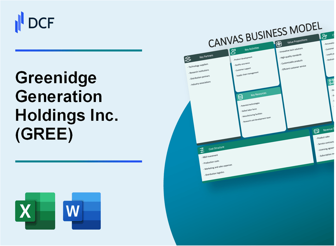 Greenidge Generation Holdings Inc. (GREE) Business Model Canvas