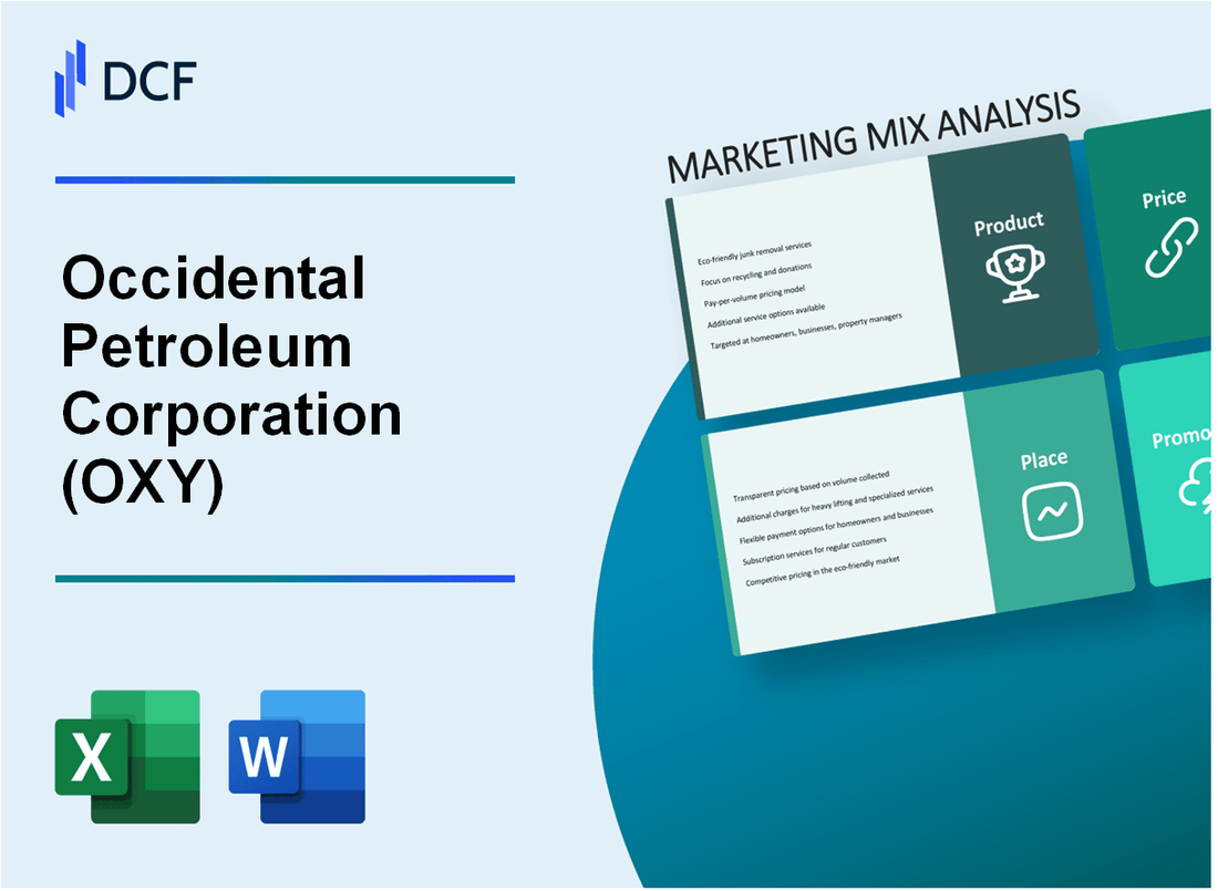 Occidental Petroleum Corporation (OXY) Marketing Mix