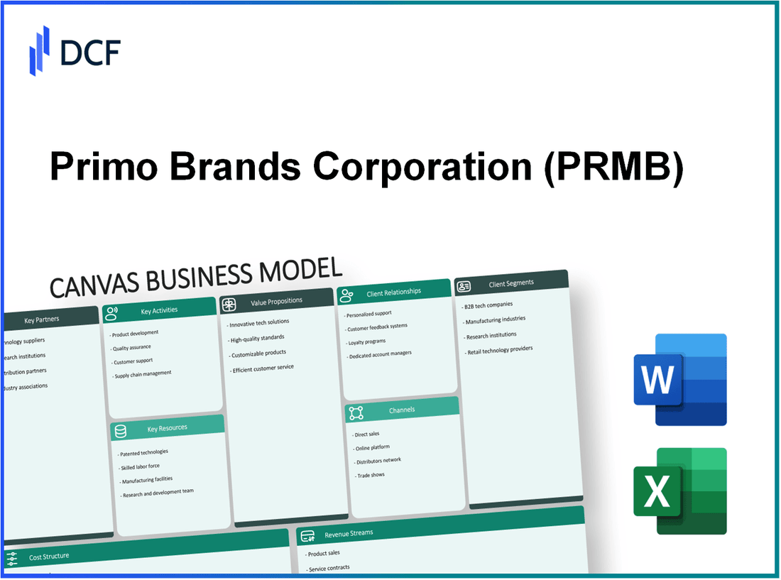 Primo Brands Corporation (PRMB): Canvas Business Model