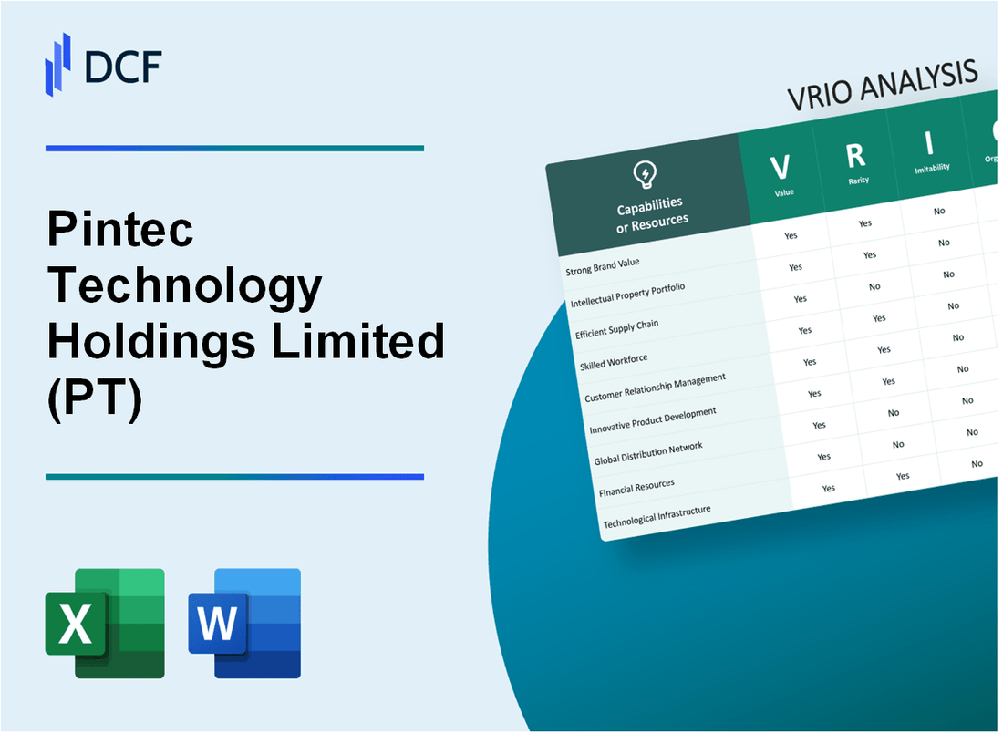 Pintec Technology Holdings Limited (PT) VRIO Analysis