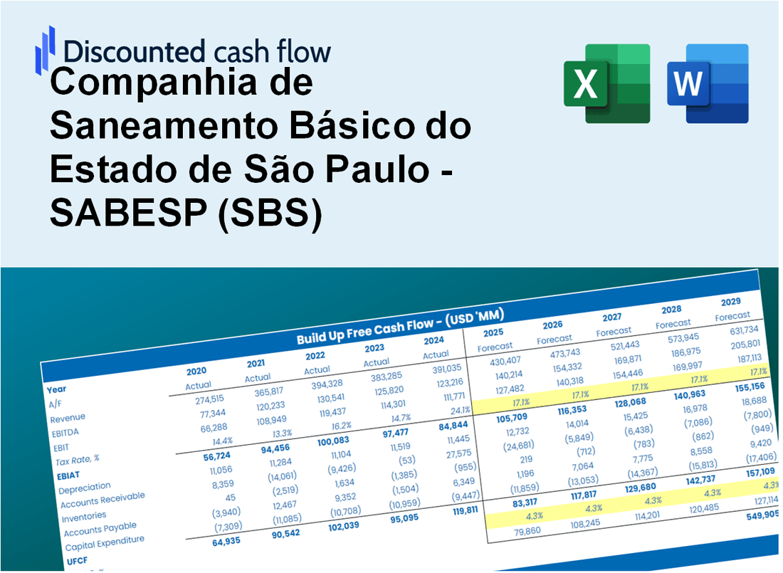 Companhia de Saneamento Básico do Estado de São Paulo - SABESP (SBS) DCF Valuation