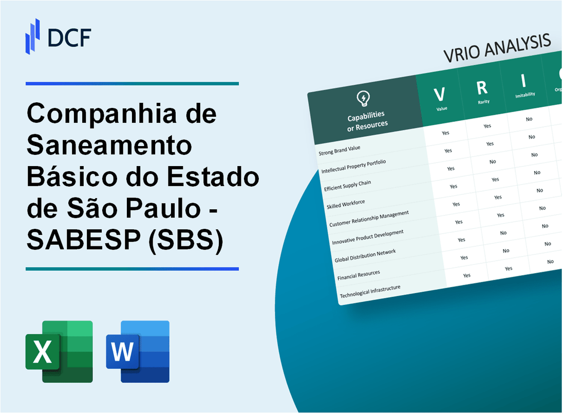 Companhia de Saneamento Básico do Estado de São Paulo - SABESP (SBS) VRIO Analysis