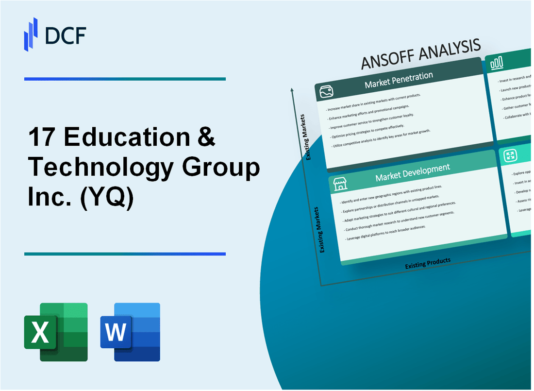 17 Education & Technology Group Inc. (YQ) ANSOFF Matrix