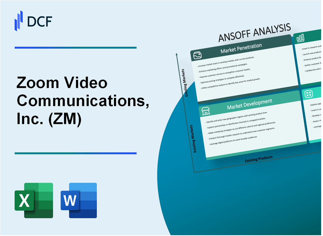 Zoom Video Communications, Inc. (ZM) ANSOFF Matrix